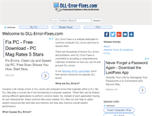 Tablet Screenshot of dll-error-fixes.com